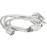 Hqrp 3-prong Extension Cord Usa Outlet 16awg, 13a 125v, 6-feet, Ul Listed, White. Fixed Price $9.95.