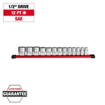 Milwaukee 48-22-9422 Tool 13pc 1/2 Inch Drive 12-point Sae Socket Set. Fixed Price $100.48.