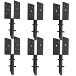 Nrspp 4x4 Concrete Post Anchor 6 Pcs (inner Dia 3.6"x3.6") U Shape Fence Post.... Fixed Price $82.92.