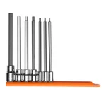 Mayhew 7 Pc Long Metric Hex Insert Socket Bit Set. Fixed Price $93.04.
