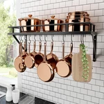 30-inch Kitchen Pan Pot Rack Wall Mounted Hanging Storage Organizer Shelf W. Fixed Price $71.61.