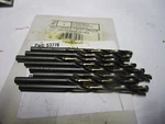 Jobber Drill #4 Hss 135 Split Point Black And Gold Finish Qty 8. Fixed Price $40.00.