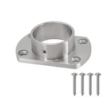 Stainless Steel 316 Grade Oblong Base Flange For 1-7/8" (48 Mm) Od Tube Post. Fixed Price $47.40.