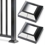Ajovw 2 Pcs 2.5x2.5(actual: 2.5"x2.5") Aluminum Deck Post2.5"-base5", Black. Fixed Price $46.93.