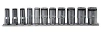 Koken #rs2350x/11 -1/4" Sqr.dr. 5-14mm Socket Set L.40mm Nut Grip 11pc Semi Deep. Fixed Price $162.00.