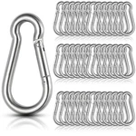 60pcs Stainless Steel Carabiner Clip Spring-snap Hook 1/4 In, M6 X 2 3/8 Inch.... Fixed Price $43.22.