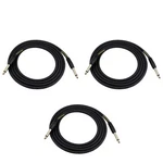 Senor Cable Instrument 10ft (woven) Pack Of 3 - Black. Fixed Price $16.84.