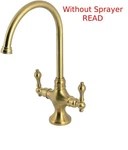Kingston Brass Ks1767albs Two-handle Kitchen Faucet Brushed Without Sprayer. Fixed Price $249.00.