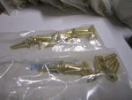 #14-10 X 1" Flat Head Phillips Sharp Point Plain Finish Brass Wood Screw Qty 20. Fixed Price $20.00.