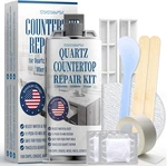 Quartz Countertop Repair Kit(white), Quick-drying, Permanent Fix For Edge Chips,. Fixed Price $19.04.