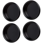 4pcs Closet Door Finger Pull 2-1/8", Easy Snap-in Circular Black .... Fixed Price $13.60.