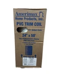 24 In. X 50 Ft. Bright White Aluminum Pvc Textured Coated Trim Coil. Fixed Price $143.99.