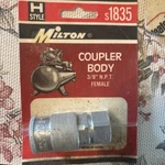 New Milton H Style Coupler 3/8" Female Npt Kwick Change S-1835 Nos. Fixed Price $16.00.