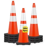 Higiant 28 Inch Traffic Cones 8 Pack, Orange Safety Cone With Weighted Base, .... Fixed Price $154.56.