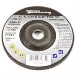 Forney Industries Grinding Wheel, Aluminum, Type 27, 4 In X 1/4 5/8. Fixed Price $12.01.