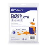 Vicmore Clear Plastic Drop Cloth - 9ft X 12ft, 1 Pack, Medium-duty,. Fixed Price $16.11.
