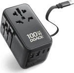 Doace 100w Gan Universal Travel Adapter, 6in1 International Power Eu.... Fixed Price $63.49.