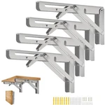 4pcs 18 Folding Shelf Brackets, Brackets Heavy Duty Cold Ro. Fixed Price $46.32.