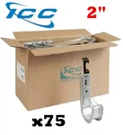 Icc 75 Pack 2" J-hook With Batwing Wall Ceiling Mount Cable Wires Iccmsjhw44. Fixed Price $239.95.
