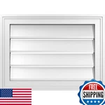 Ekena Millwork 22w X 16h Rectangle Surface Mount Pvc Gable Vent Functional W/. Fixed Price $147.66.