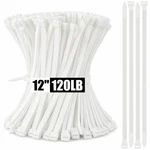 Reallnaive 500 Pcs 12 Inch Zip Ties Heavy Duty 120 Lbs Tensile Inch, White. Fixed Price $56.49.