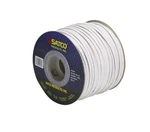 Satco 93-130 18/2 Spt/1 250ft Spool White Lamp Zip Cord Wire. Fixed Price $110.35.