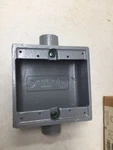 Hubbell Electrical Products - Duraloy 2fsc-2mww 3/4 2 Gang Switch Fitting. Fixed Price $85.00.