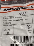 Lot Of 5 Wiremold Device Mounting Plate Aap 8aap Raceway A/v Poke Thru Two Gang. Fixed Price $13.50.