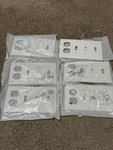 6x Leviton Wall Plate 4 Gang White 3 Toggle 1 Duplex Nylon Standard Switch Cover. Fixed Price $34.29.