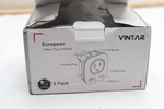 (2-pk) Vintar European Travel Plug Adapter Ws-09c-2u. Fixed Price $14.37.