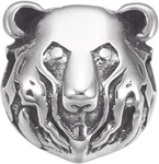 10pcs Antique Silver Bear Head Bead 304 Stainless Steel Metal Animal Spacer. Fixed Price $24.69.