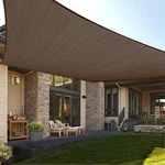 Love Story 10' X 13' Rectangle Brown Sun Shade Sail Canopy Uv Block For Outdo.... Fixed Price $48.89.