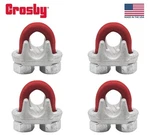 4pk Crosby 3/8" Forged Wire Rope Clip For Cable, Loop, Sling G-450, 1010097, Red. Fixed Price $99.99.