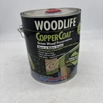 Woodlife Coppercoat 0.88 Gallon Green Wood Preservative Prevents Decay 3.34l. Fixed Price $34.99.