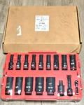 Milwaukee 17pc 3/8 Dr Deep Sae Shockwave Impact Socket Set W/tray #49-66-6815. Fixed Price $111.59.