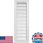Ekena Millwork 12w X 34h Rectangle Surface Mount Pvc Gable Vent Functional W/. Fixed Price $178.03.
