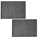 Anti Fatigue Outdoor Rubber Floor Mat 2 Pack Commercial Restaurant Kitchen Ma.... Fixed Price $112.30.