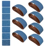 3x21 Inch Sanding Belts 21 Pcs 7 Grits Sizes (3 Each Of 40/60/80/120/150/240/.... Fixed Price $37.09.