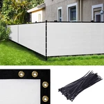 Amgo White 6' X 5 0' Fence Privacy Screen, Commercial Standard Heavy Duty W.... Fixed Price $89.10.