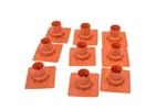 Deslauriers Inc. Disc-10 Rebar Disc Spacers Orange Fits #3-#8 Lot Of 9. Fixed Price $26.99.