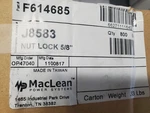 J8583 Maclean Power Systems 5/8" Square Locknut ( Lot Of 200 Nuts) $35 #f614685. Fixed Price $35.00.