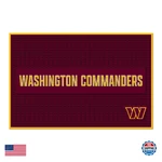 Rico Industries Nfl Football Washington Commanders 12" X 18" Pvc Heavy Duty/thic. Fixed Price $65.08.