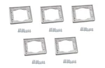 Lot Of 5 Genuine Legrand Wiremold 818tal 1-gang Aluminum Tile Flange. Fixed Price $50.00.