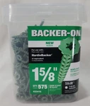 Backer-on Screws 1-5/8" Star Head Drive Cement Hardy Board 575 Pk Bucket. Fixed Price $36.97.