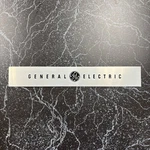Vintage General Electric Ge Aluminum Name Plate Made In Usa 13"x2" Nice!. Fixed Price $22.49.