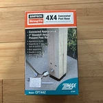 Simpson Strong Tie Cpt44z Zmax Galvanized 4x4 Concealed Post Base. Fixed Price $10.00.