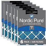 12x24x1 (11 1/2x23 1/2) Pleated Air Filters Merv 7 Plus Carbon 6 Pack. Fixed Price $73.99.