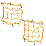 2 Pcs Cargo Net,11.8 Inch X11.8 Rack Elastic Storage Net 6 Adjustable Ho.... Fixed Price $19.62.