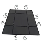 Pickup Truck Bed Tarp (7 1 W X 7 6 L) - Heavy Duty Short Black Solid. Fixed Price $95.38.
