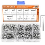 210 Pieces M5 X 6mm /8mm /10mm /12mm /16mm /20mm, Hex Socket Head Cap Metric .... Fixed Price $21.18.